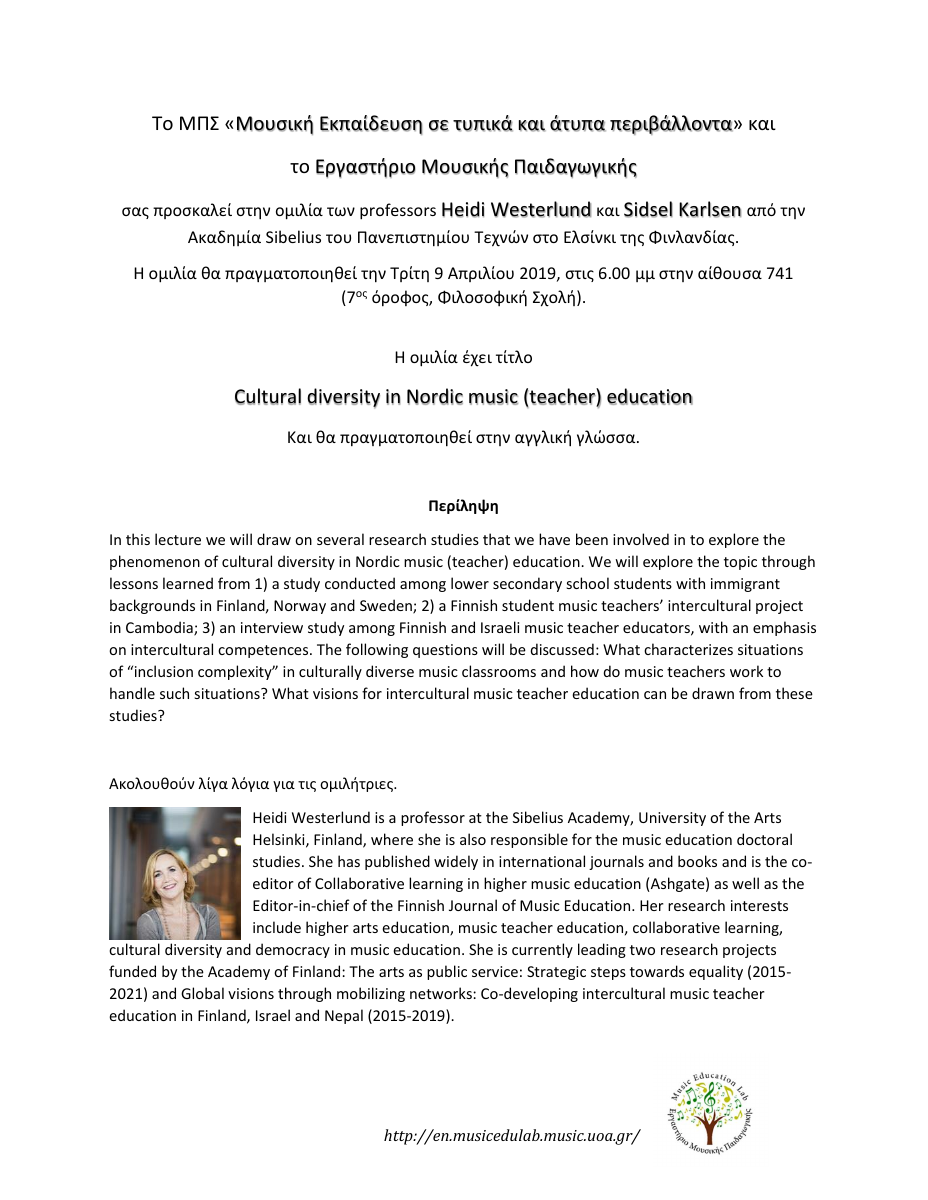 Cultural Diversity in Nordic Music (Teacher) Education